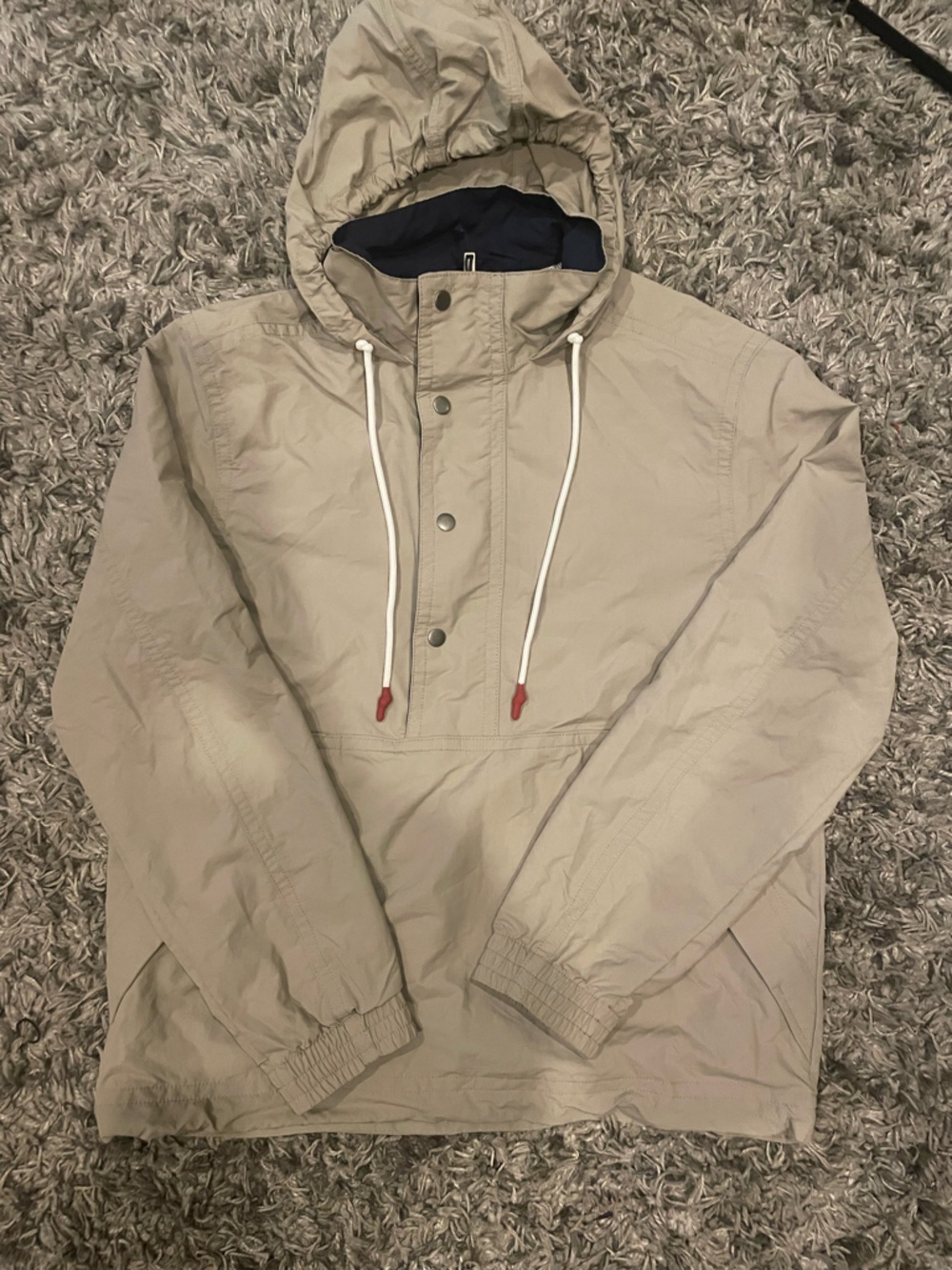 Goodfellow & Co Light Beige Jacket with Navy Lining